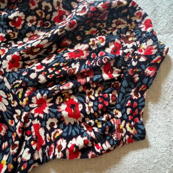 Share Boden women's dress Size 14R (US) floral red blue short sleeve v-neck - Picture 3 of 4